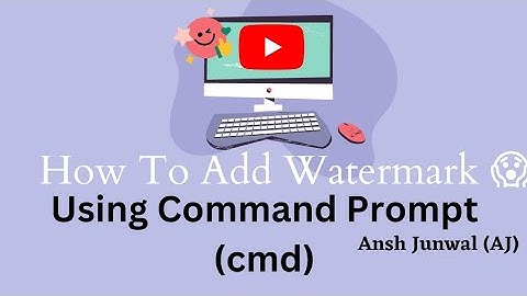 How to Add watermark |Using Command Prompt (cmd) | #trending #viral #youtube #video #like