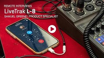 Zoom LiveTrak L-8 : Remote Interviews