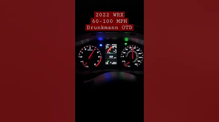 2022 WRX  60-100 MPH Pull Drunkmann OTS #2022wrx #wrx #subaru #accessport #cobbtuning
