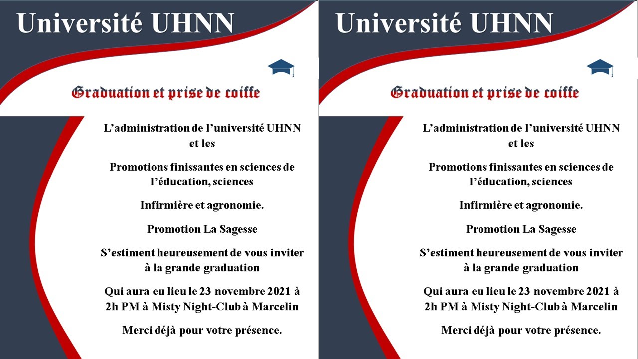 Comment realiser une carte d'invitation pour une graduation ?, kijan pou  fe kat envitasyon