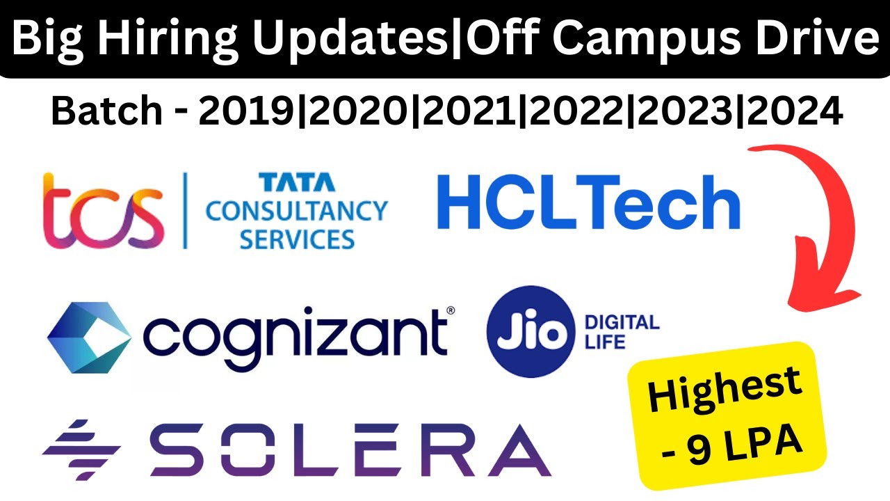 Off Campus Drive 2023 | Mass Hiring for 2021 | 2022 | 2023 Batch # ...