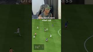 DRAG BACK PASS+BALL ROLL PASS 😮‍💨#fc26 #fut #tutorial