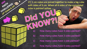 [Math Challenge #69] The SECRET of the Painted Cube!