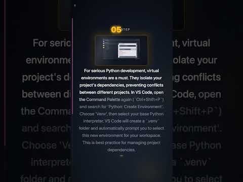 VS Code Python Setup — Extensions & Debugging in 60s #Shorts