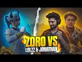 ZORO 1v3 @JONATHANGAMINGYT @LoLzZzGaming SQUAD 🤯| JONATHAN LIVE CHAT REACTION 😳🔥 #pubg #bgmi