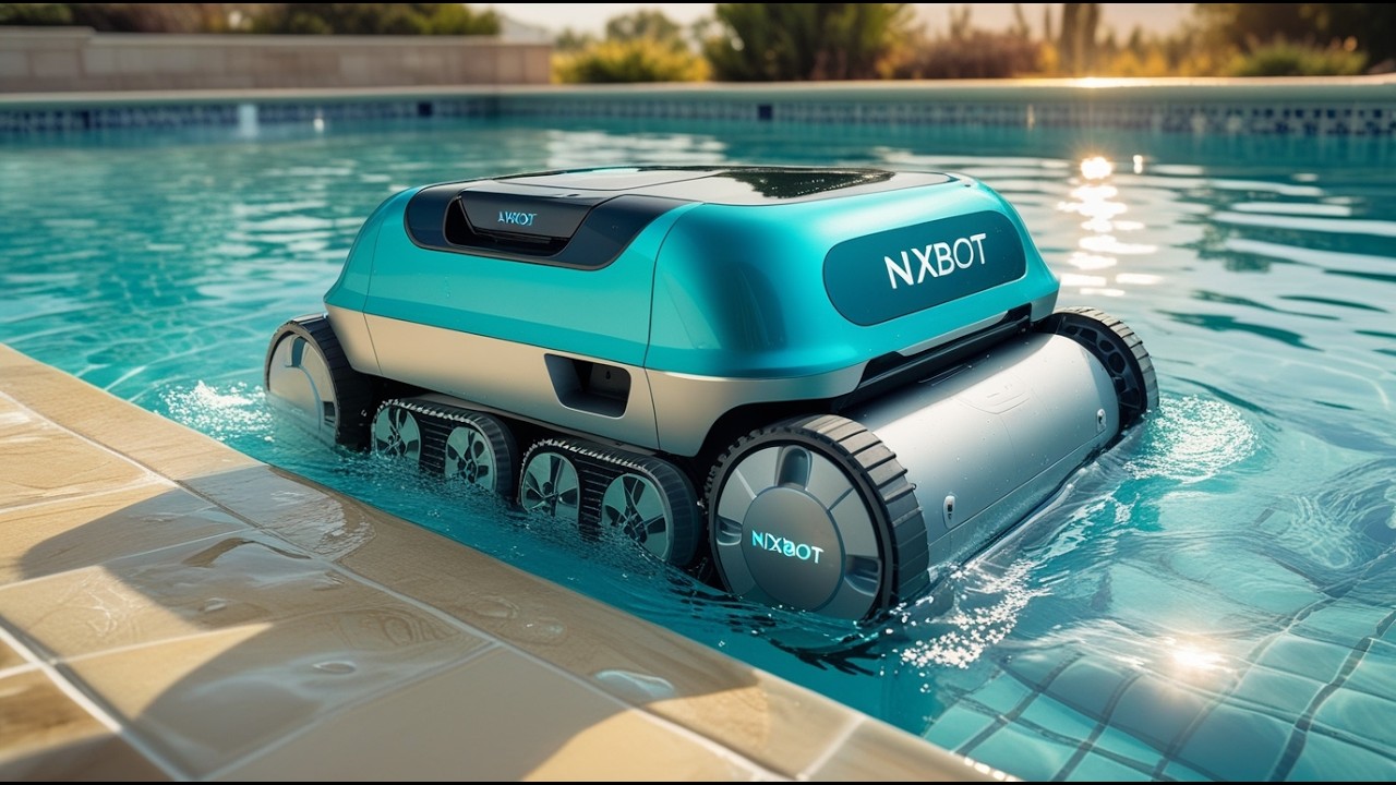 Robotic Pool Cleaner, Cordless Pool Vacuum for Inground Pools, Dual-Motor Turbine System