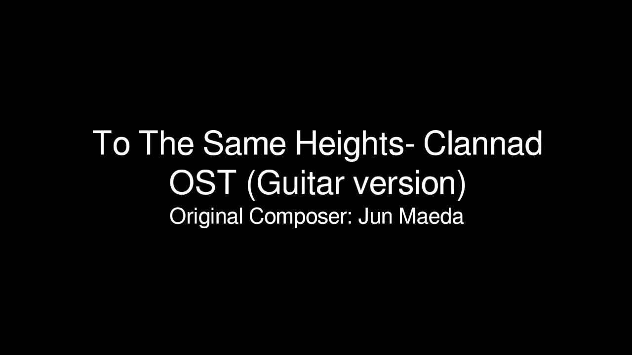 Onaji Takami e (To the Same Heights)-Clannad OST Numbered Musical Notation  Preview