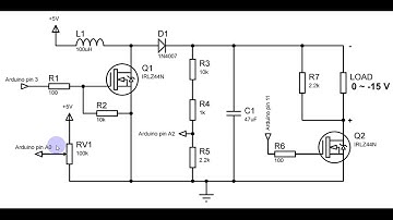Switched-mode Boost Converter yang bisa diatur dg Arduino sebagai Kontroller