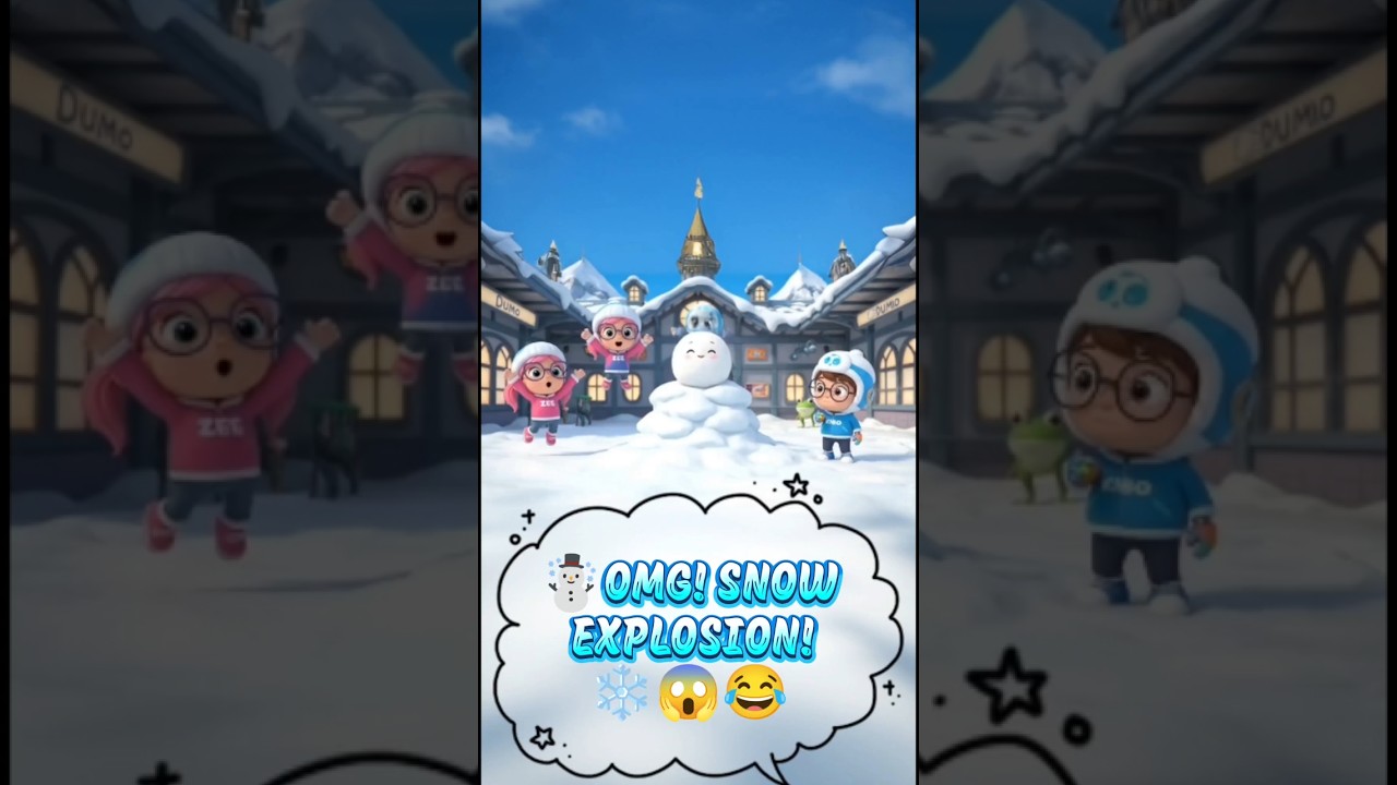 ❄️😱 HUGE SNOW EXPLOSION! FLURI & FRIENDS PANIC 😂