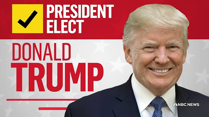 Donald Trump is elected 47th president of the United States, NBC News projects
