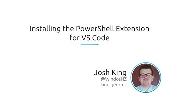 How To Install The PowerShell Extension For Visual Studio Code