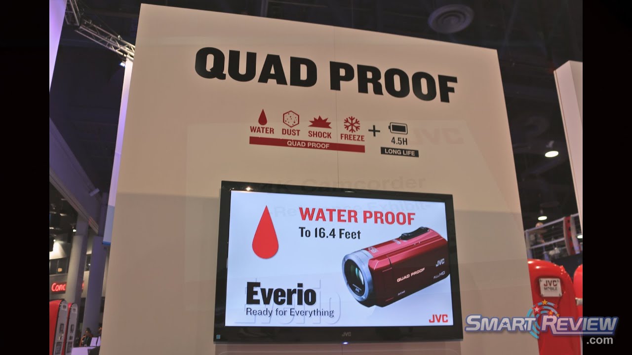 CES 2014 | JVC Camcorder Lineup 2014 | Waterproof | Everio Quad