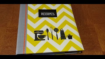 Kitchen Gear Half Page Recipe Binder - CookbookPeople.com