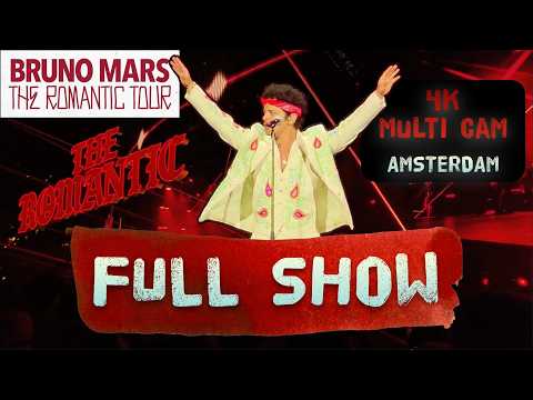 😍 FULL SHOW - Bruno Mars - The Romantic Tour Amsterdam - MultiCam-Edit  (2./4.July) (4K)