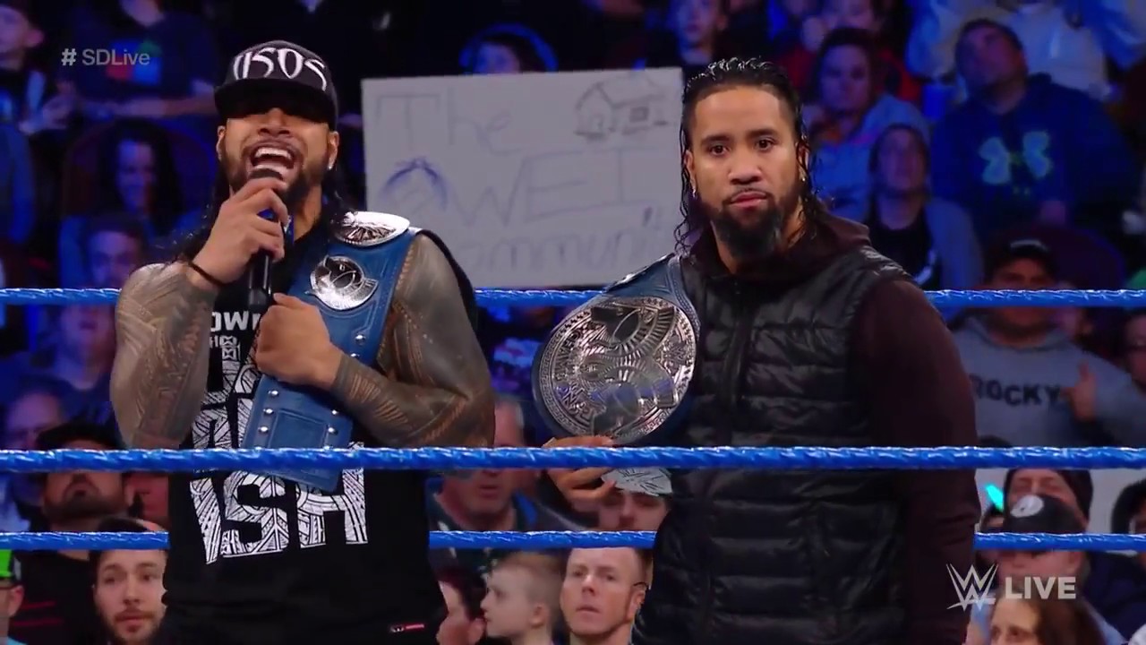 The Usos dare any team to step up and challenge them SmackDown LIVE