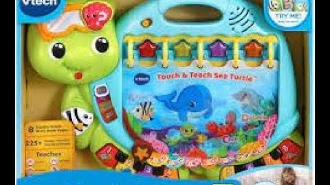 VTech Touch and Teach   Sea Turtle Interactive Learning Book