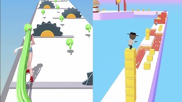 SANDWICH RUN, CUBE SURFER, HAIR RUSH and other games - Gameplay Walkthrough FOR IOS, Android
