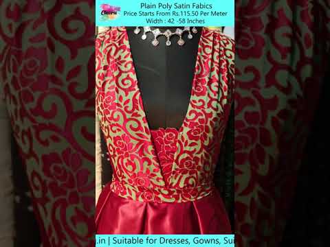 Stunning Gown By Poly Satin Fabric | Poly Satin Fabric Draping |