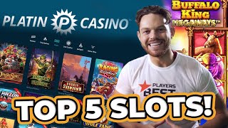 Top 5 slots on PLATIN CASINO in 2022! 💥💸