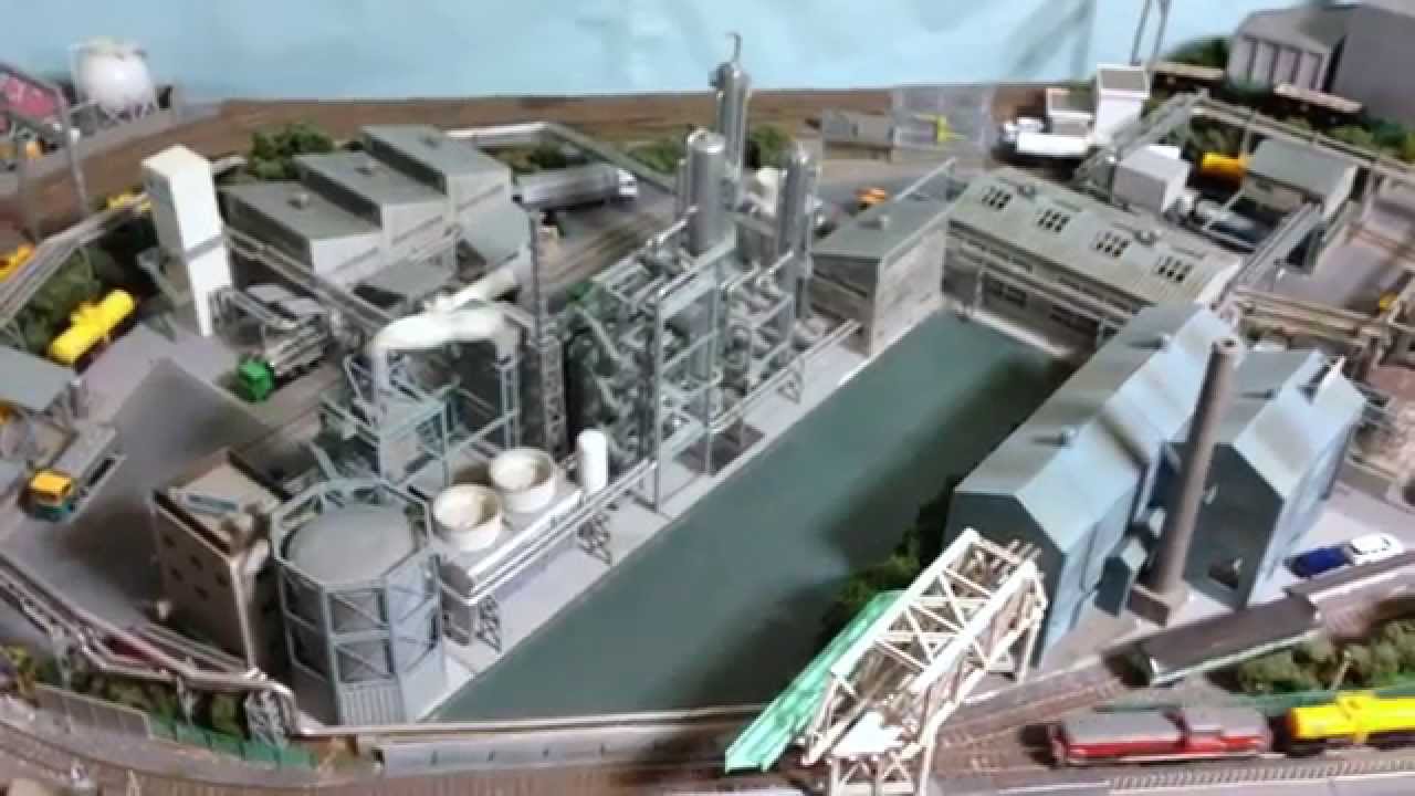 鉄道模型ジオラマ 工場