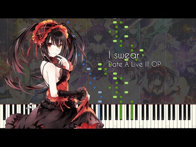 Date a Live Opening 4 - piano tutorial