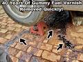 How To Remove Varnish From A Fuel Tank! How I Removed 40 Year Old Gas Varnish From A Gas Tank!