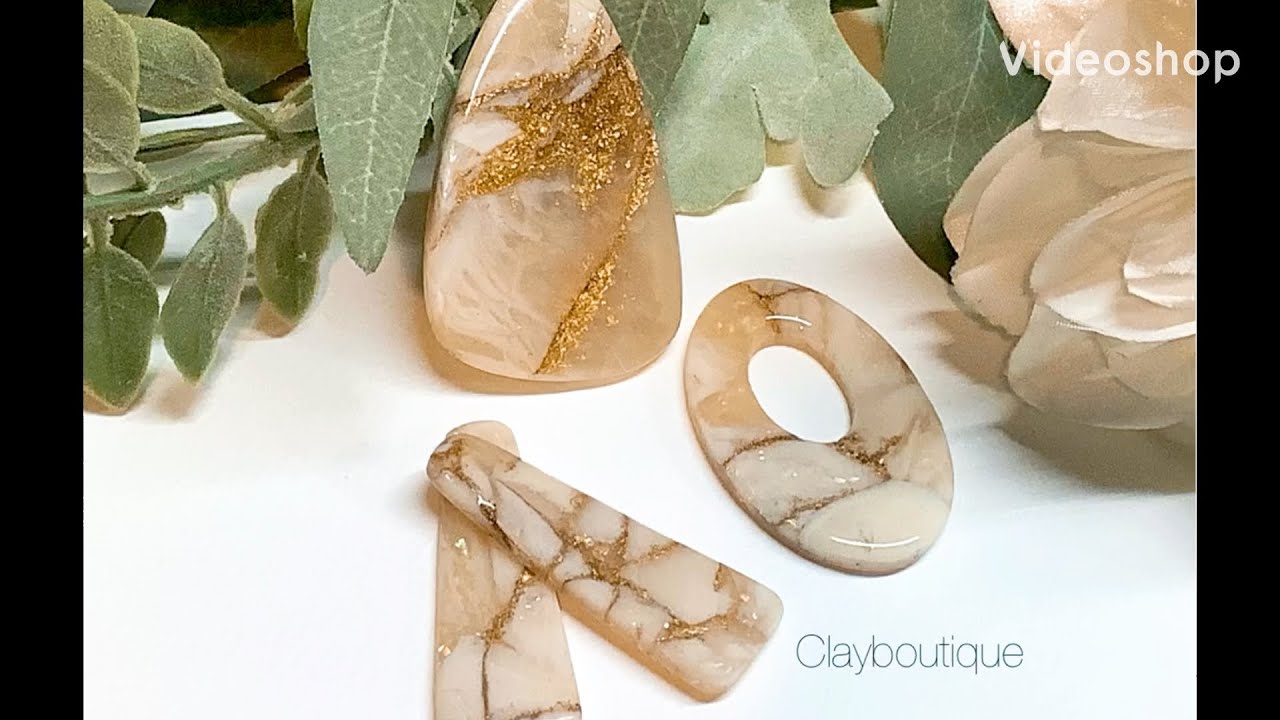 Искусственный золотой кварц из полимерной глины