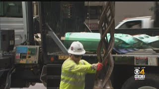 Second Phase Of Boston Marathon Bombings Memorial Begins On Boylston Street.