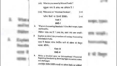 M.com (1st sem) 2017 accounting standards & financial reporting exam paper mdu university #youtube