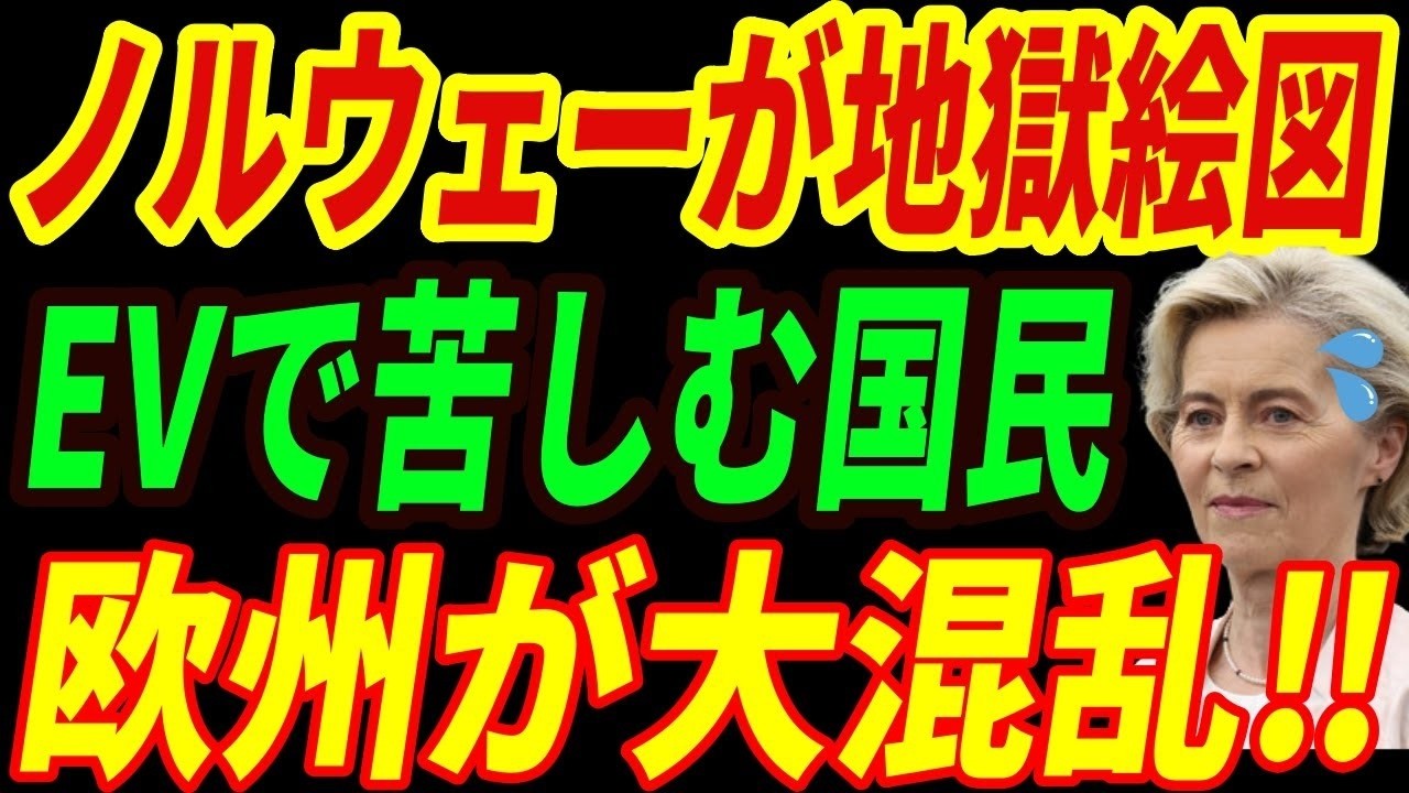 【海外の反応】ノルウェー国民大激怒‼EVで味わう地獄の日々とは・・・