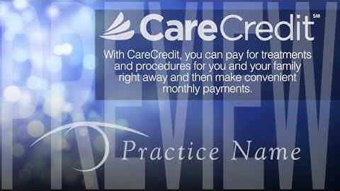 PEC Custom Video Vignette: CareCredit 30-second sample #2