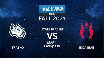 CS:GO - Trasko vs. INDA IRAE [Overpass] Map 1 - IEM Fall Closed Qualifiers 2021 - CIS