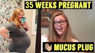 35 WEEKS PREGNANT UPDATE | LOST MY MUCUS PLUG | INSOMNIA