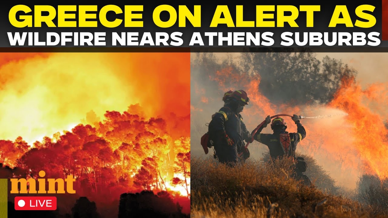 Greece Wildfire LIVE: Raging Wildfires Near Athens As Fire Spreads ...