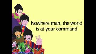 Video thumbnail of "The Beatles - Nowhere man (with LYRICS)"