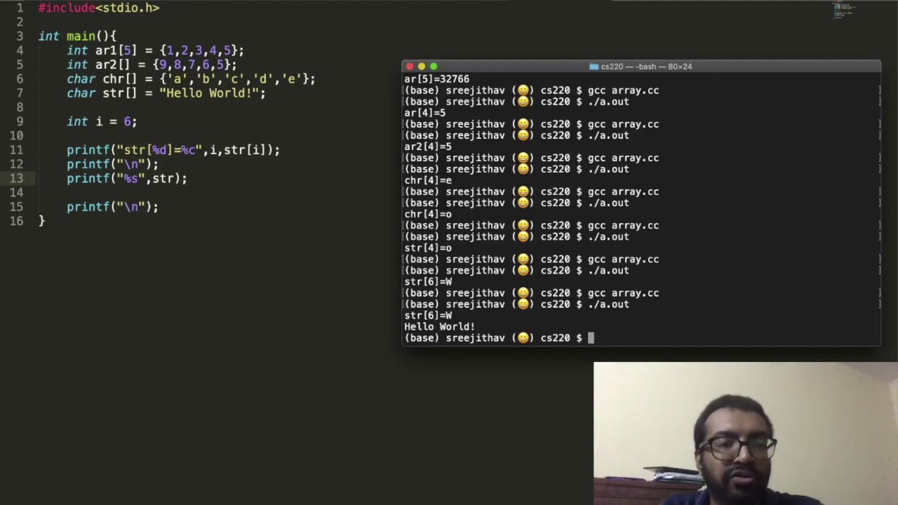 Lecture3 1 Arrays And Strings YouTube