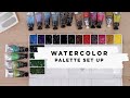 How To Setup a Personal Watercolor Palette