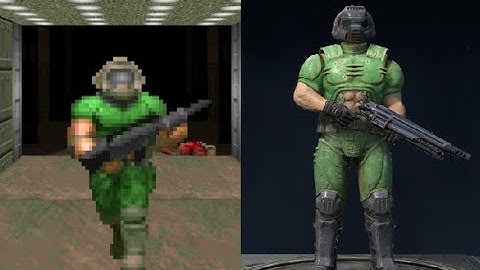 Quake Champions vs (Quake 3, Doom 1, Doom 3, RTCW) - Characters Comparison + All Skins