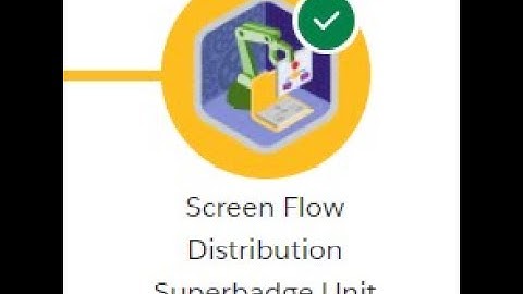 Screen Flow Distribution Superbadge Unit