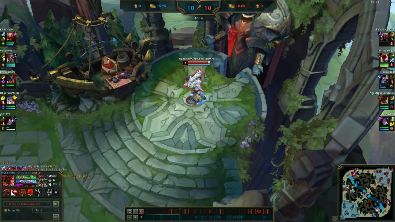 Malphite Jungle Darkness Combat with Team (18/07/2019)