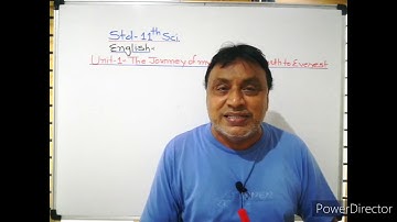 STD 11|| Unit 1 Part 1|| English by Radheshyam Sir