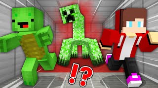 JJ And Mikey Are ESCAPING From A MUTANT CREEPER in Minecraft (Maizen Mazien Mizen)