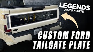 Custom Painted Ford Superduty Tailgate Applique