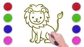 How to draw a lion | easy draw lion | step by step draw lion | beginners draw lion #lion_drawing