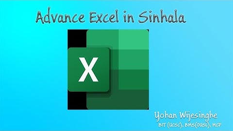 Advanced Excel Sinhala  - Conditional Formatting | Tech House SL