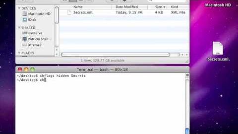 How to Hide Files in Mac OS X Snow Leopard