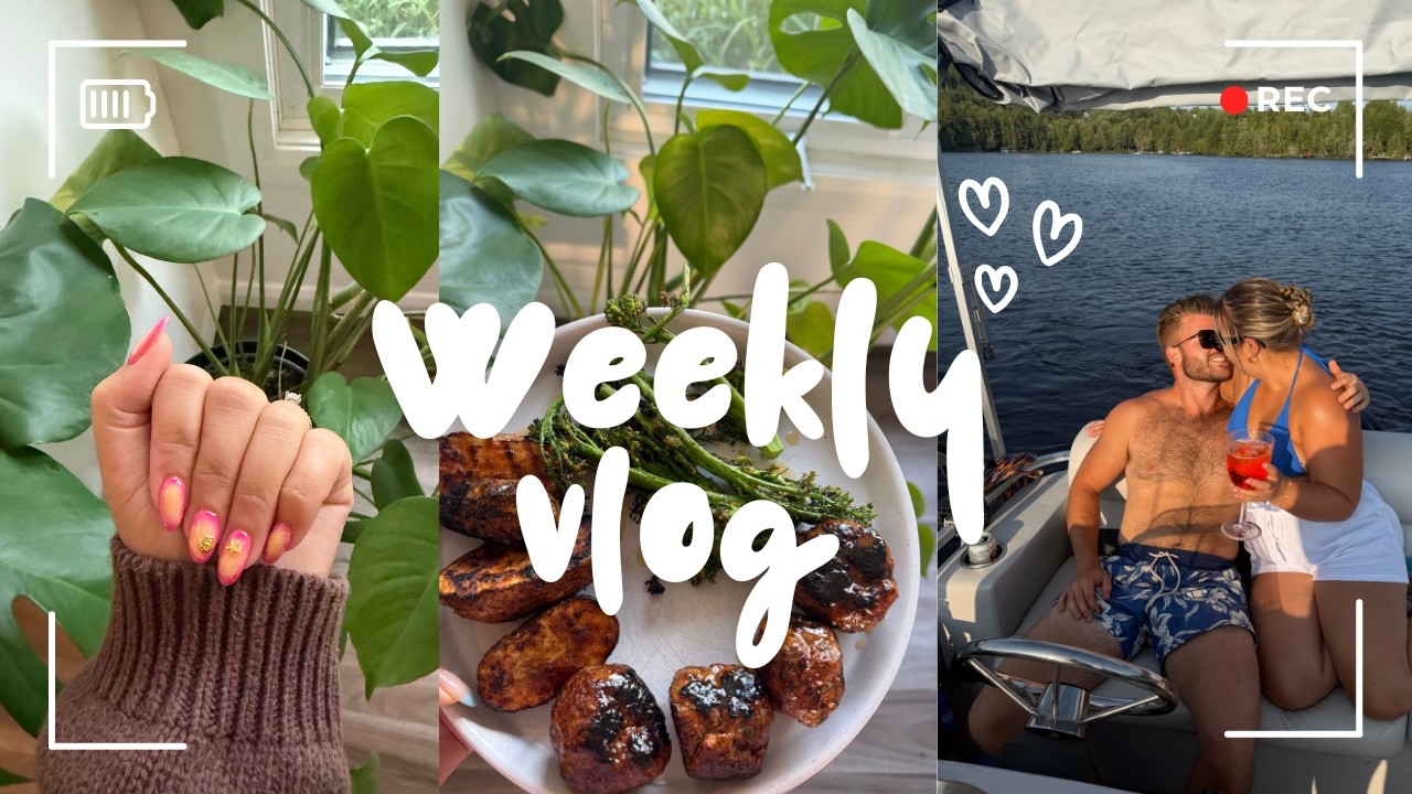 Weekly Vlog : Préparation pour un weekend au chalet entre amis & Summer nails