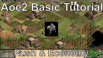 Aoe2 HD: Tutorial: Fast Castle Age, Knight Rush, Economic Boom