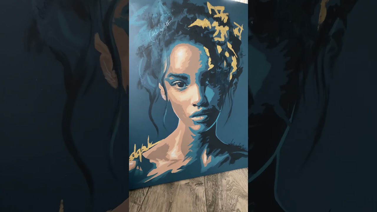 Processus de création d'un portrait contemporain : "Renia"