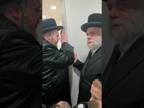 הרה״צ רבי אהרן מרדכי רוקח שליט״א ביים מעמד חנוכת הבית צום נייעם בעלזא שטיבל אין שווייץ